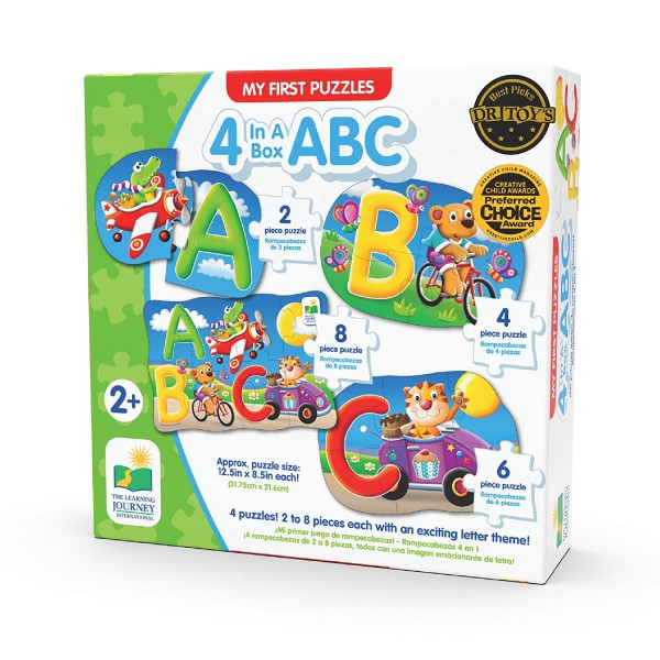 My First Puzzle Sets  4-In-A-Box Puzzles - ABC  - 631492-T