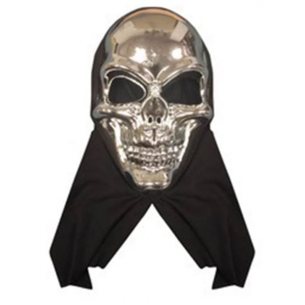 Silver Skull Mask Halloween Costume Accessory - 102662