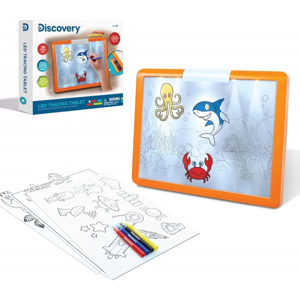 Discovery LED Tracing Tablet STEM Toy for Kids - 1306015291-T