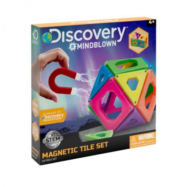 Discovery Mindblown Magnetic Tiles 24pcs -  1423000811-T