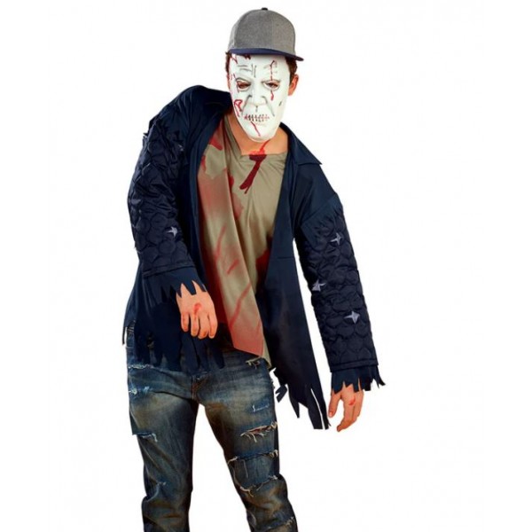 Zombie in Shirt and Mask Halloween Costume Set for Boys - 297797