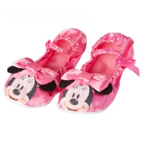 Disney Minnie Mouse Pink Ballet Pumps with Bow - 30071