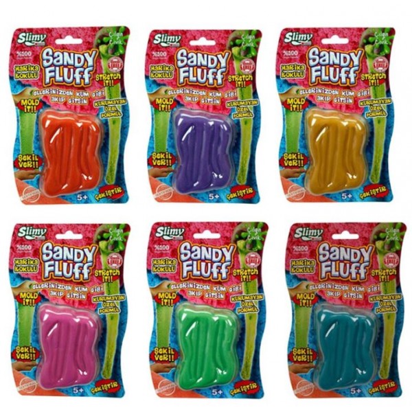 Slimy Sandy Floss in Blistercard 220g, Assorted 1 Piece - 33840-T