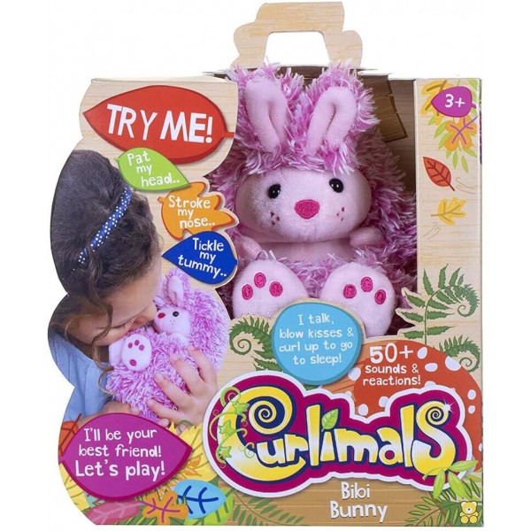 Curlimals Bunny Soft Toy, Assorted 1 Piece - 3709-T