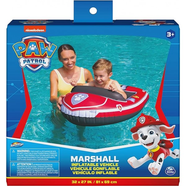 SwimWays Paw Patrol Marshall Inflatable Water Boat - 6063051-T