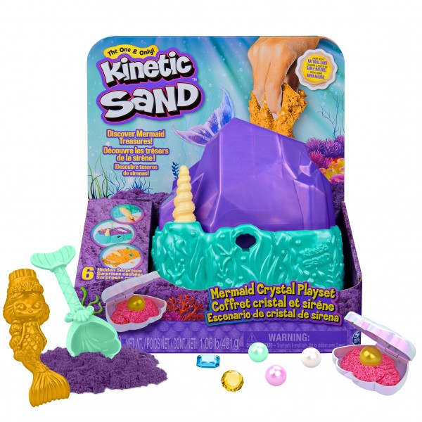 Kinetic Sand Mermaid Crystal Playset - 6064333-T