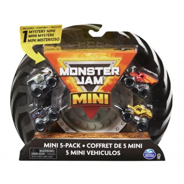 Monster Jam Mini Scale Vehicles 5 Pack - 6066965-T