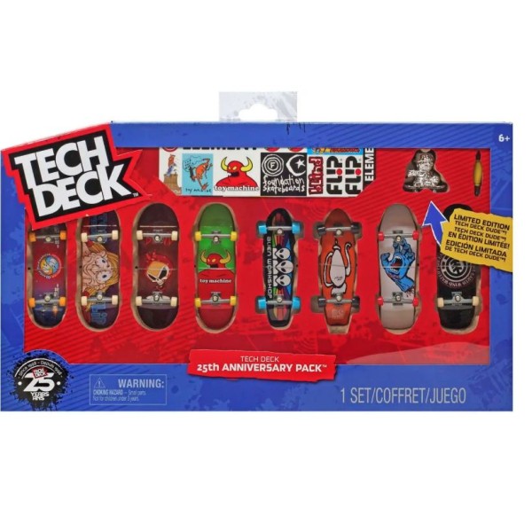Tech Deck 25th Anniversary Pack Mini Skateboard 8-Pack Set - 6067138-T