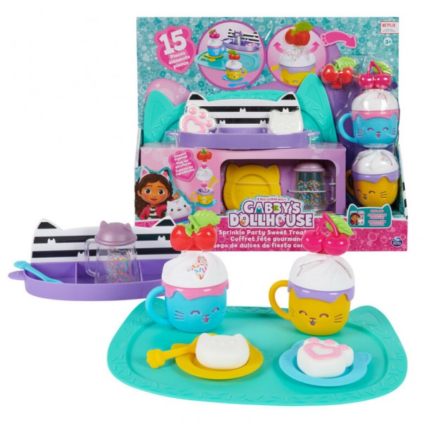 Gabby's Dollhouse, Sprinkle Party Sweet Treat Set - 6067216-T