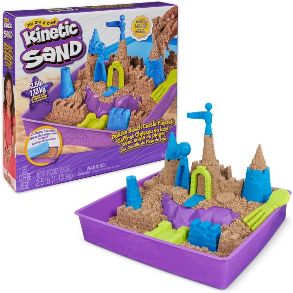 Kinetic Sand Beach Castle Deluxe Playset - 6067801-T