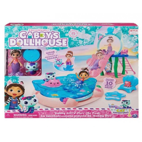Gabby's Dollhouse Girls Purrific Pool Playset - 6067878-T