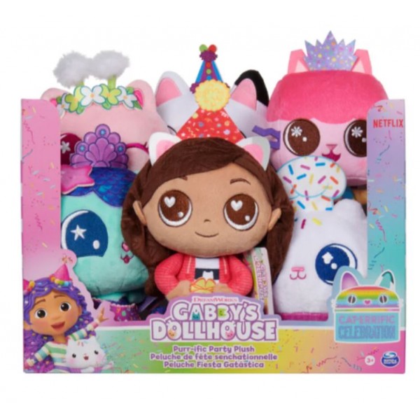 Gabby's Dollhouse Basic Celebration Plush, Assorted 1 Piece - 6068213-T