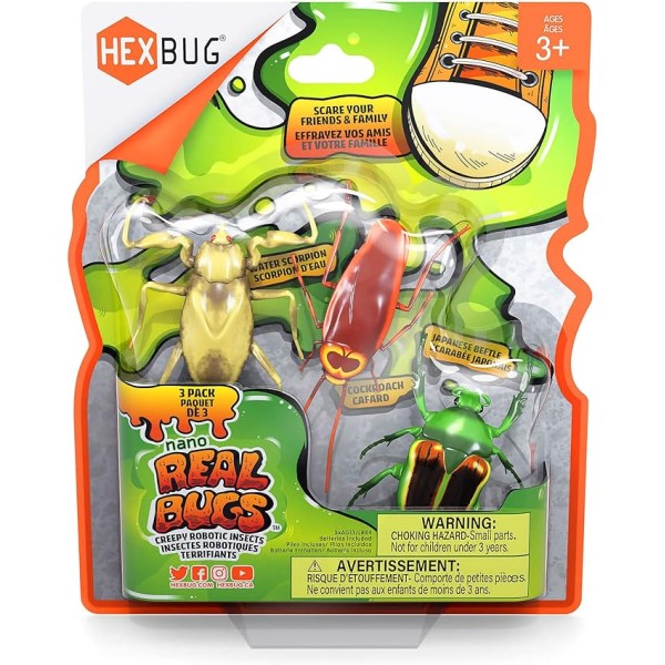 HexBug Nano Real Bugs 3-Pack CDU - 6068914-T