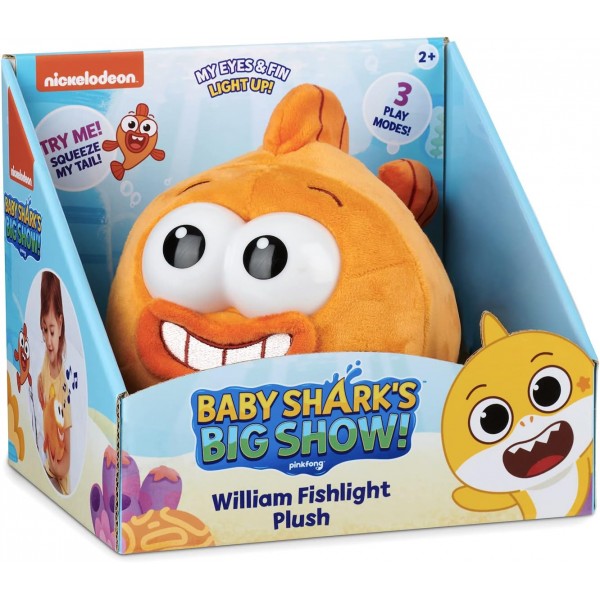 WowWee Baby Shark's Big Show! William Plush Fishlight - 61325-T