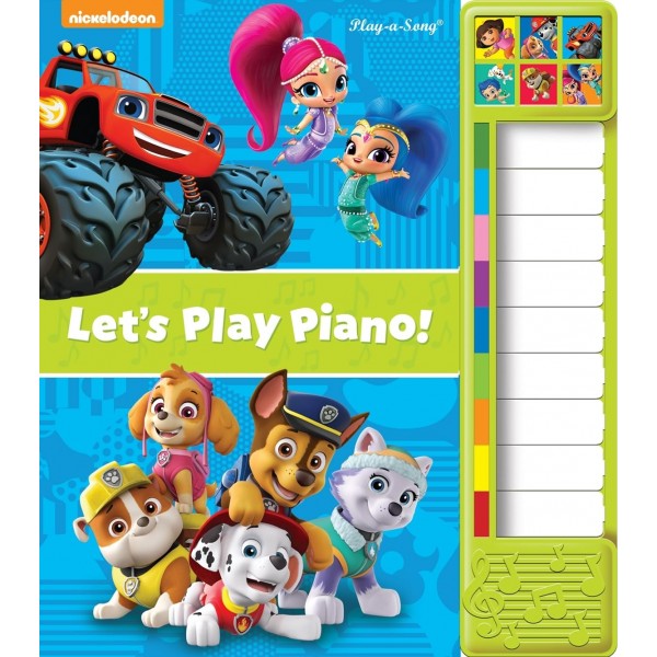 Let's Play Piano! Board Book with Built-In Keyboard Piano - 7772100-T