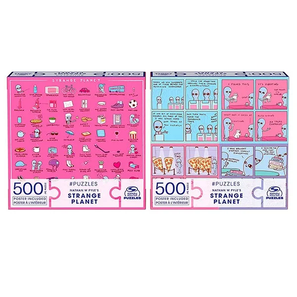 SPIN MASTER Strange Planet Comic Bundle Puzzle, 500 Pieces - 6065192-T