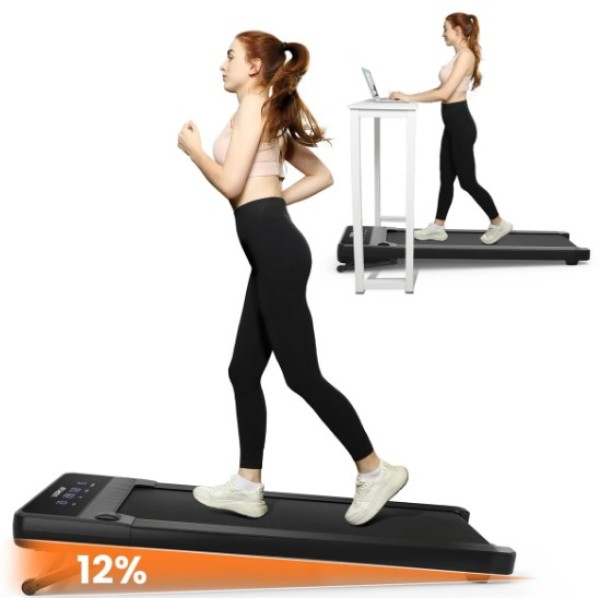 Black Bull Walking Pad Treadmill with 12% Auto Incline - UMWP105