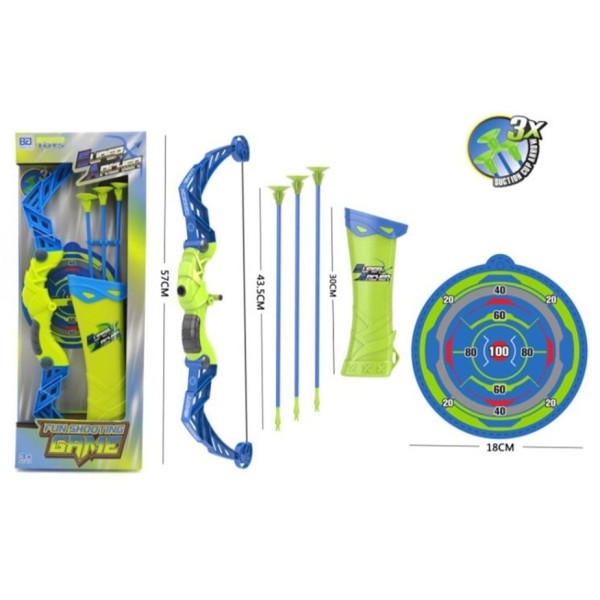 BG Sports Toys ARCHERY Set Bow & Arrow with Quiver - 98703A-43