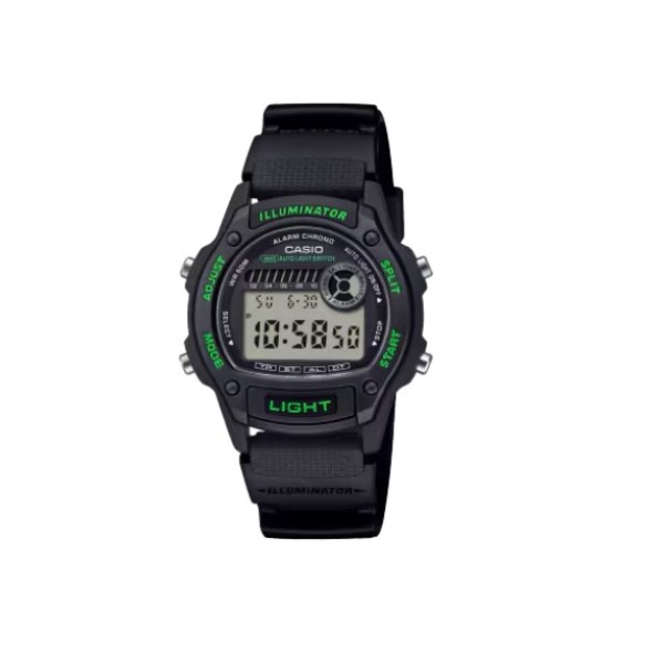 Casio Black Band, Digital Sports Watch for Men - W-220H-1A3VDF