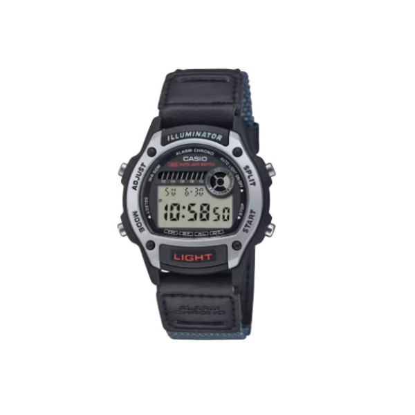 Casio Black Gray Band, Digital Watch for Unisex - W-220HF-8AVDF