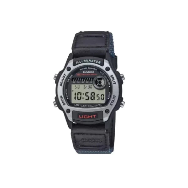 Casio Black Gray Band, Digital Watch for Unisex - W-220HF-8AVDF