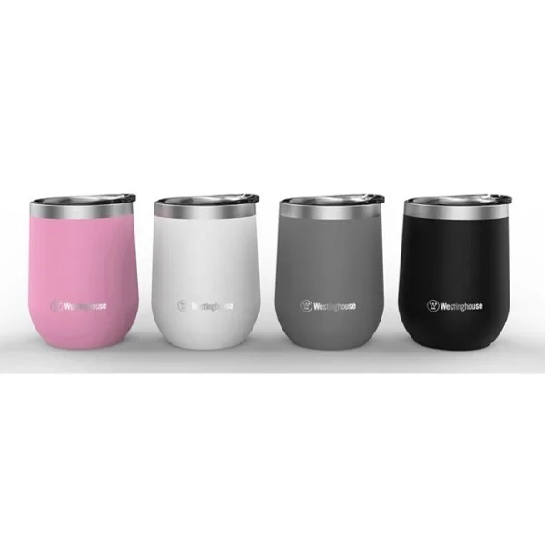 Westinghouse 12oz Double-Wall Stainless Steel Insulated Tumbler with Lid - WCBL0060