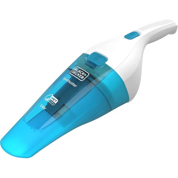 Black & Decker 3.6V Wet & Dry Dustbuster Hand Vacuum, White & Blue - WDC115WA-B5