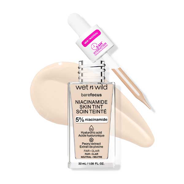 WET N WILD Bare Focus Niacinamide Skin Tint, Fair