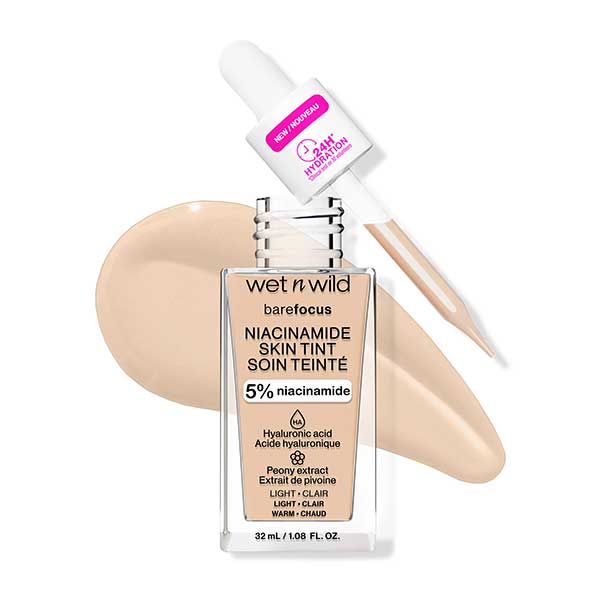 WET N WILD Bare Focus Niacinamide Skin Tint, Light