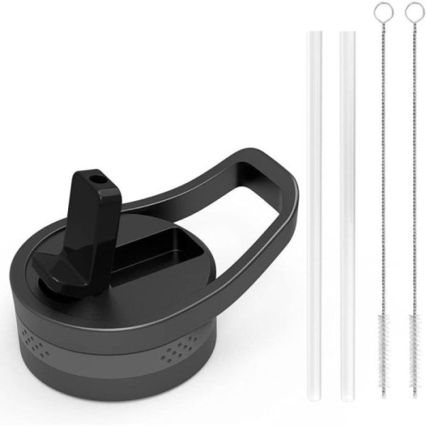 Buzio Standard Straw Lid Set with Straw and Brush - X002V9XWHR