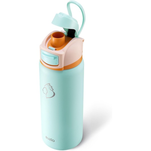 Buzio HuePop Series Insulated Water Bottle 1Litre, Mint Green - X004IRYSAF