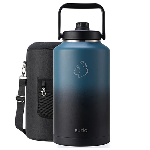 Buzio Rock Series 1.5 Gallon Jug with Spout Lid and Sleeve 5.8L, Indigo Crush - X004LFS0FD