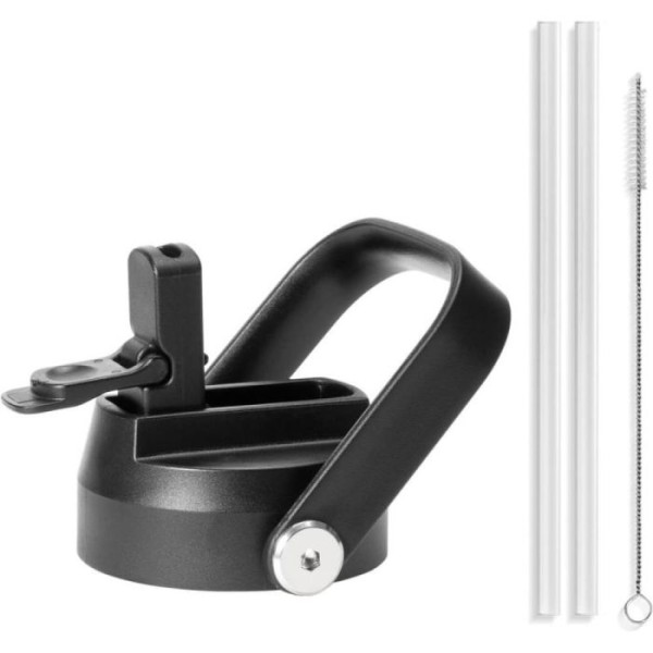 Buzio Upgraded 5.8cm Straw Lid Set with Straws and Brush - X004P01R9Z