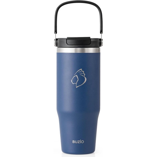 Buzio Swing Series Insulated Tumbler 1Litre, Blue - X004PJYWJX