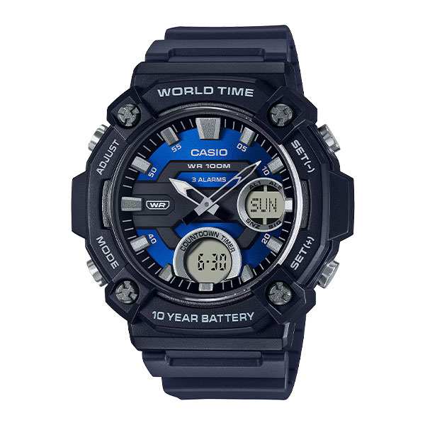 CASIO Youth Digital Stylish Wrist Watch for Men - AEQ-120W-2AVDF