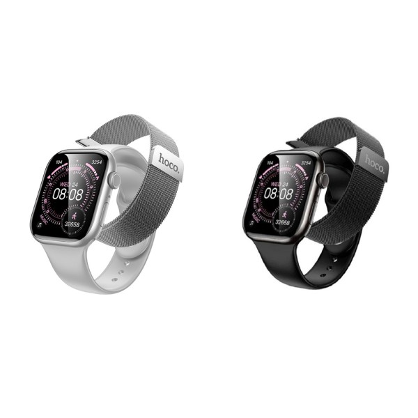 Hoco Smart Watch Calling Feature with 2 Watch Straps - Y42