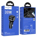 Hoco Rank PD30W USB-C / Type-C Single Port Car Charger, Black - Z58