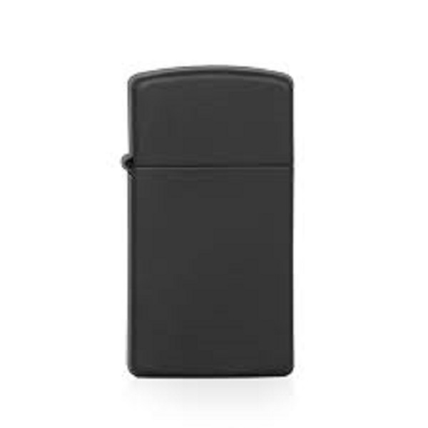 Slim Black Matte Zippo Lighter ZP1618