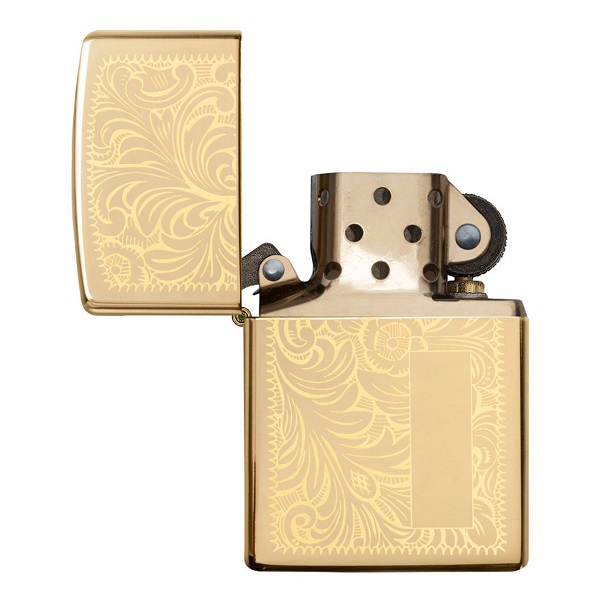 Slim Brass Gold Zippo Lighter ZP1652B