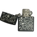 Zippo Love Friendship Black Matte Lighter ZP218LF