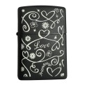 Zippo Love Friendship Black Matte Lighter ZP218LF