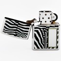 Zippo lighter Zebra Print Chrome ZP28046