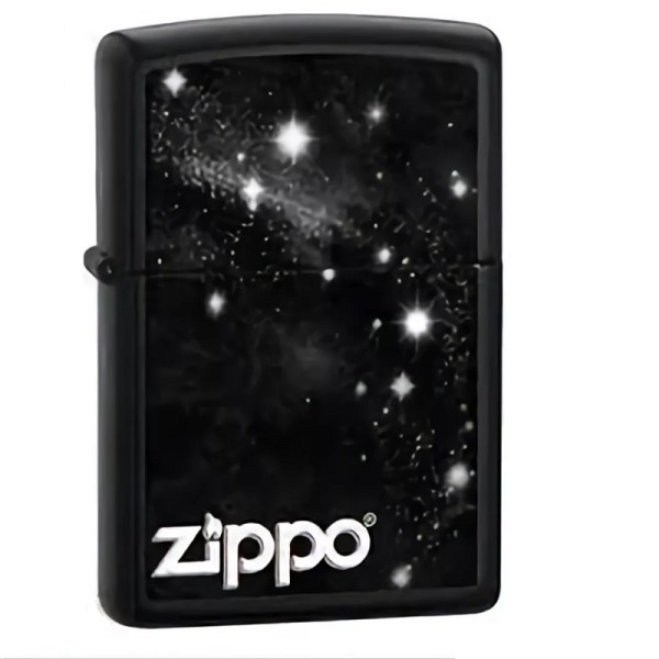 Zippo Galaxy Star Black Matte Lighter ZP28058
