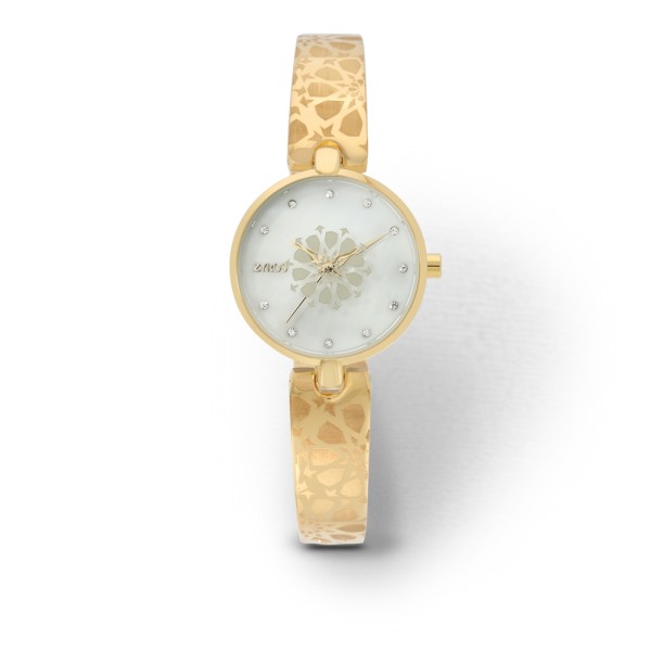 Zyros Luxurious Bangle Strap Arabic Pattern Analog Watch for Women - ZY1111L010129