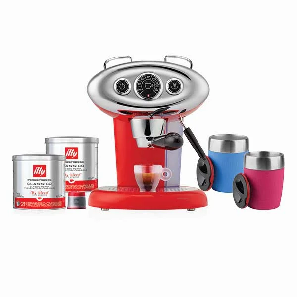 ILLY X7.1 iperEspresso Machine + 2 Pcs 21 Espresso Capsules + 2 Pcs Tefal Travel Mugs Value Bundle - BUNDLE-1