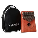 Kalimba 17 Key Mbira Thumb Piano, Red - KL-2-R