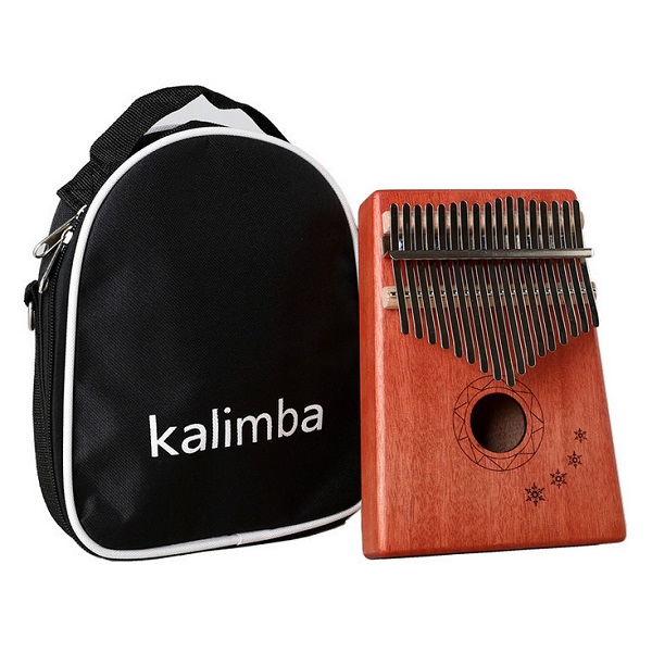 Kalimba 17 Key Mbira Thumb Piano, Red - KL-2-R