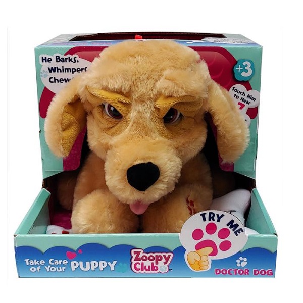 Zoopy Club Doctor Dog Plush for Kids - 113623-T