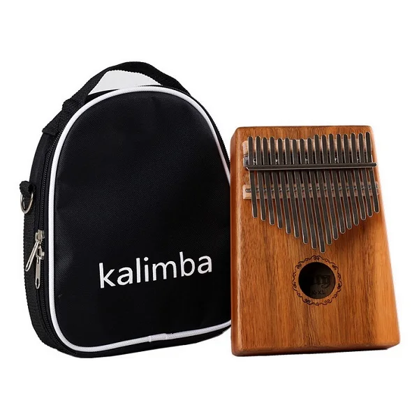 Kalimba 17 Key Mbira Thumb Piano, Brown &ndash; KL-2-BR