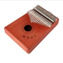Kalimba 17 Key Mbira Thumb Piano, Red - KL-2-R